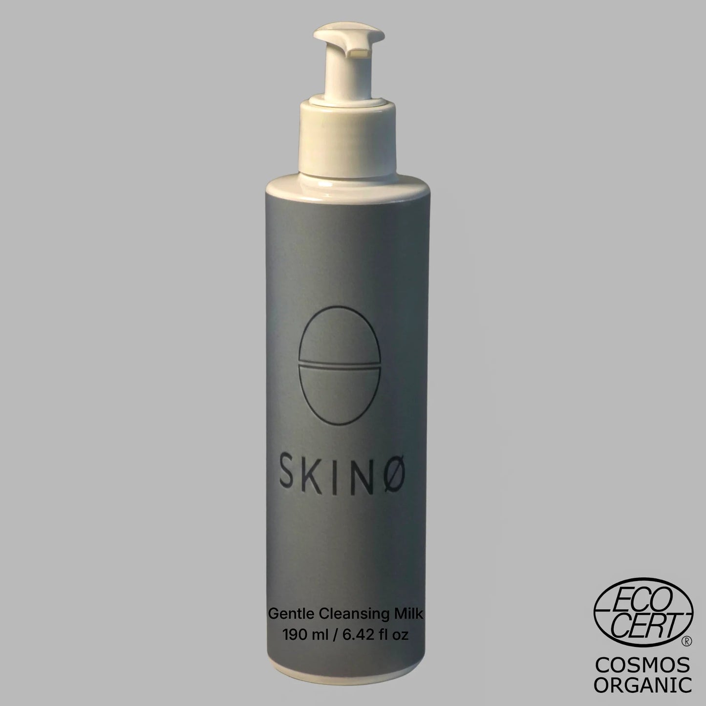 SKINØ Gentle Cleansing Milk 190ml – mjölkaktig ansiktsvård med 
ekologisk aloe vera och jojobaolja, skonsam rengöring för torr 
och känslig hud, COSMOS ORGANIC certifierad vegansk hudvård.