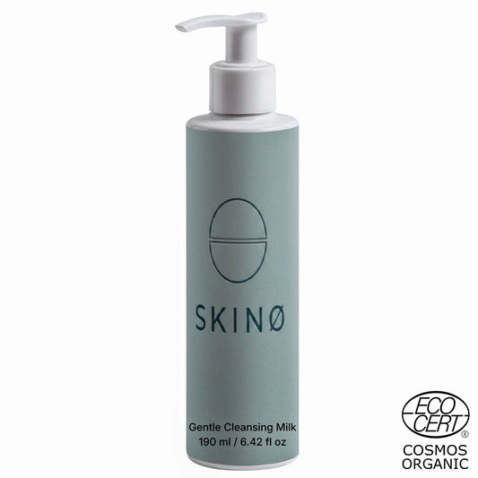 SKINØ Gentle Cleansing Milk – Närande Ekologisk Rengöringsmjölk för Torr Hy – Rengöringsmjölk | FaceTAN