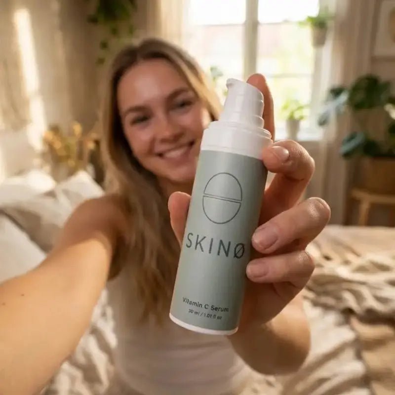 SKINØ Nordic Glow Serum – Vitamin C & Hyaluronsyra – Ansiktsserum | FaceTAN