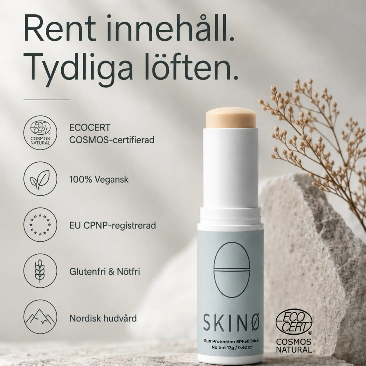 SKINØ Mineral Sun Stick SPF 50 – Skincare | SKINØ